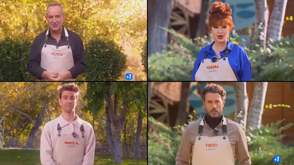 Víctor Sandoval, Yurena, Mario Marzo y Finito de Córdoba, en la promo de 'Bake Off'