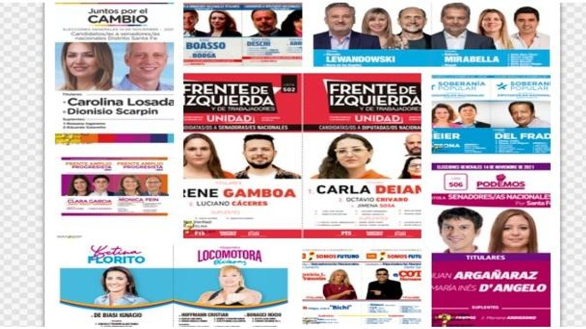 Las boletas para las elecciones del 14 de noviembre en Santa Fe