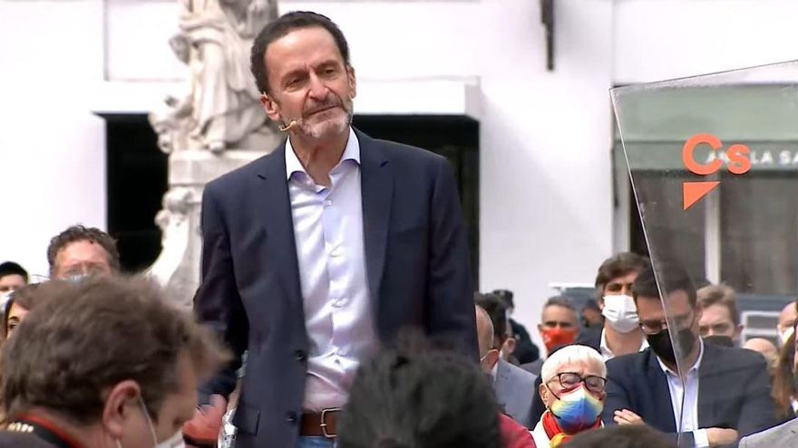 Edmundo Bal en la presentación de su candidatura el 4M