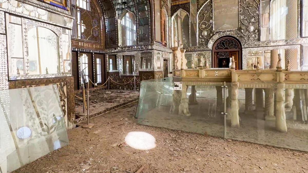 Palacio de Golestán en Teherán, dañado por los ataques