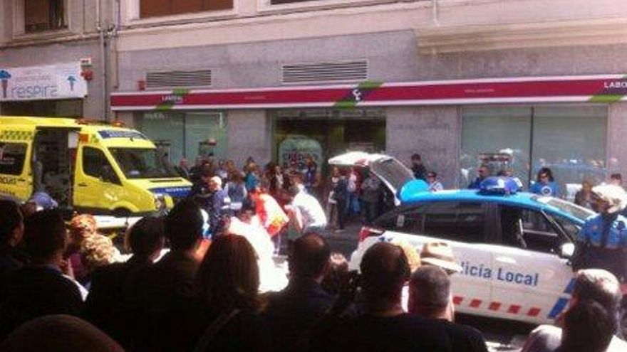 Una mujer herida al ser atropellada por una moto de la Policía Local