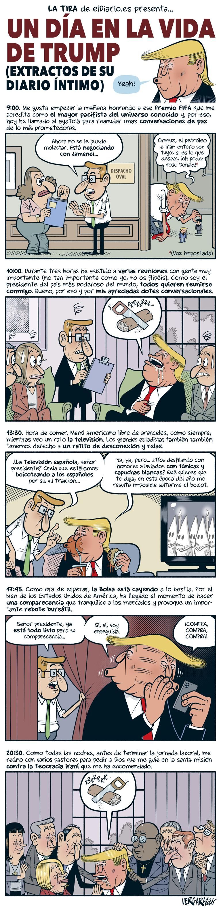 Un día en la vida de Trump