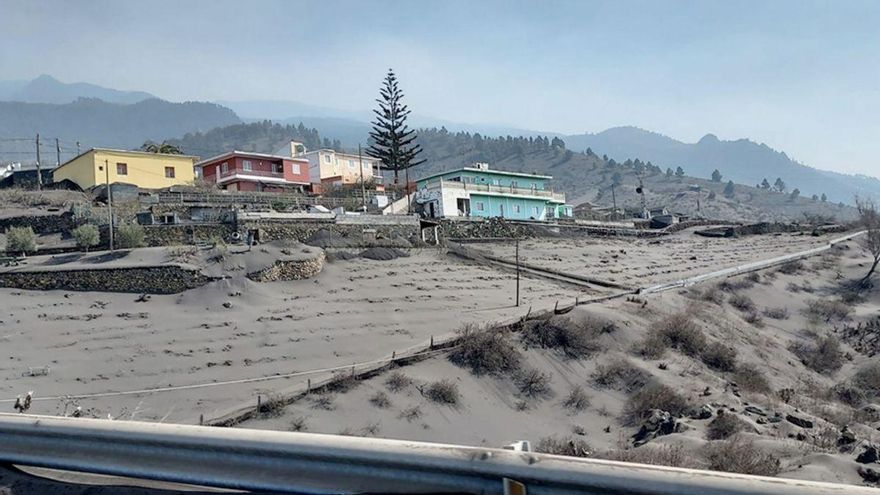 Viñedos cubiertos por la ceniza del volcán. CONSEJO REGULADOR VINOS LA PALMA