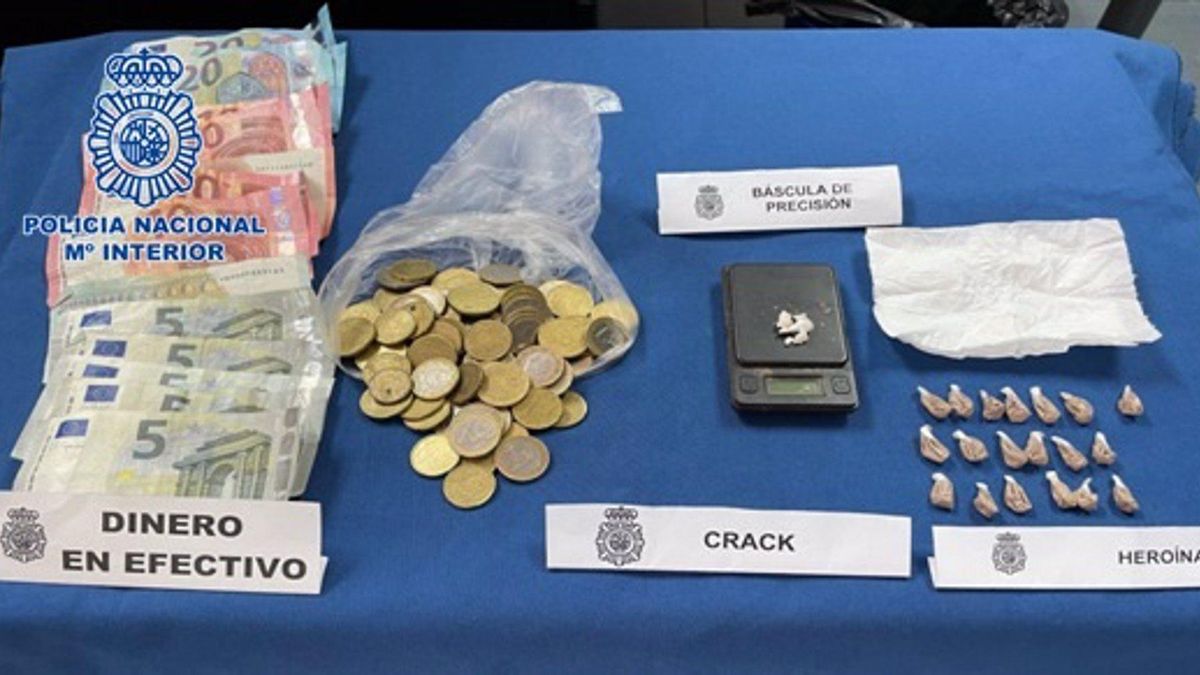 Objetos requisados a los detenidos