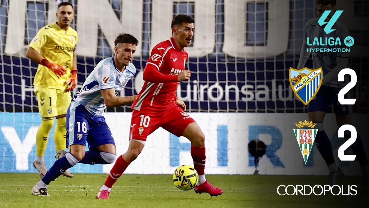 La fe inquebrantable de un Córdoba CF con diez vale un punto de oro en Málaga