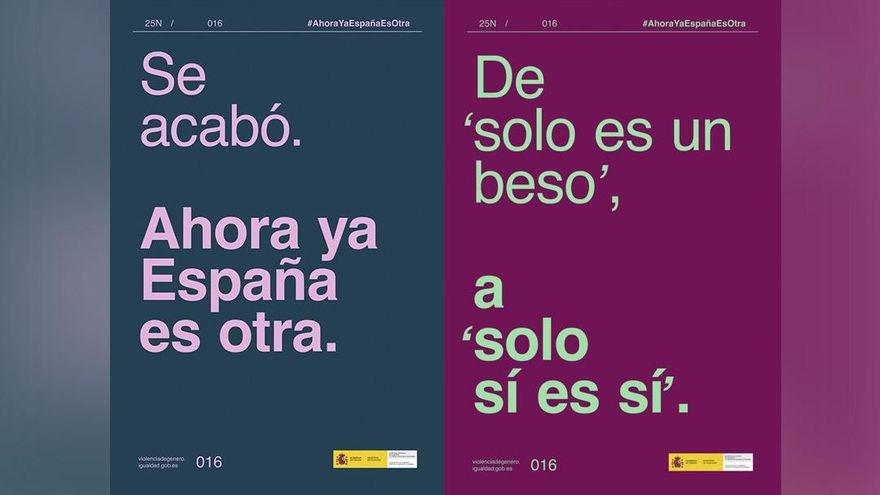 "Ahora ya España es otra": la campaña del Ministerio de Igualdad para el 25N con referencias al 'Se acabó' y María Jiménez