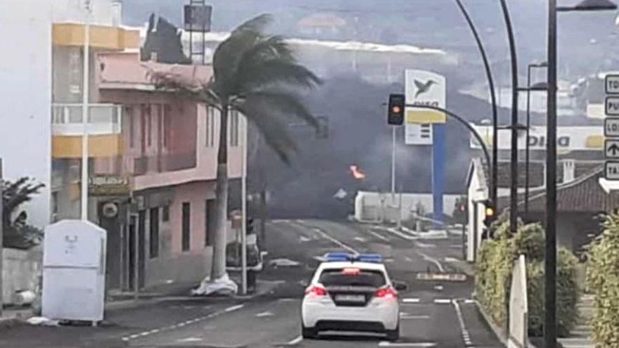 La lava del volcán de La Palma llega a la zona urbana de La Laguna