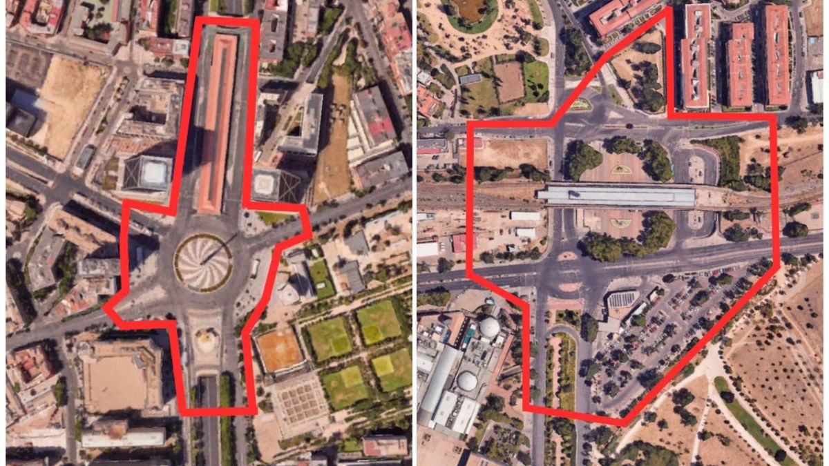 Ámbitos de Plaza Castilla y Aluche sobre los que se pueden lanzar propuestas