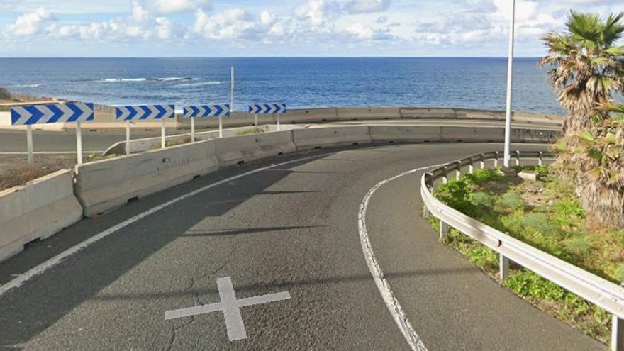 Acceso a la carretera del Rincón, desde la GC 2.