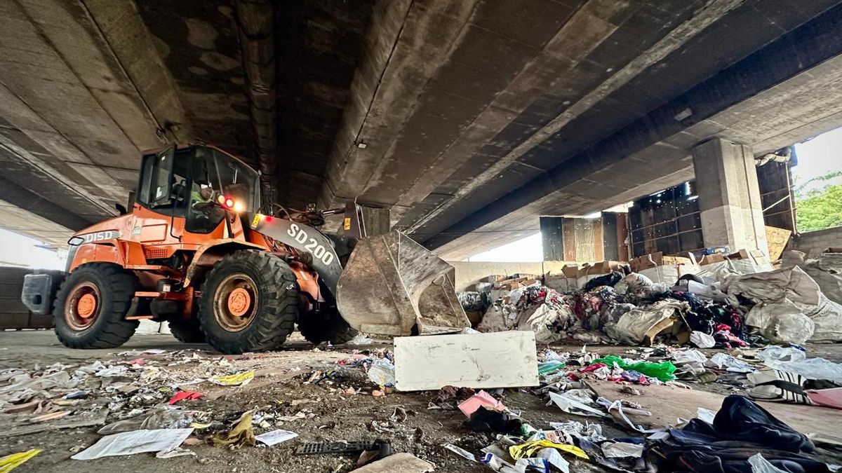 La ciudad de Buenos Aires desaloja un predio de cartoneros en enero pasado.
