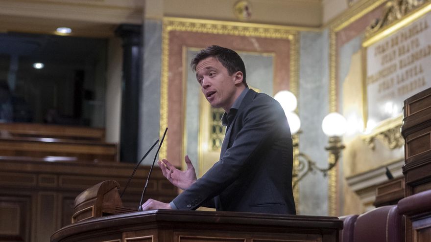 El líder de Más País, Iñigo Errejón, interviene en el Pleno del Congreso de los Diputados, a 24 de enero de 2023, en Madrid (España).