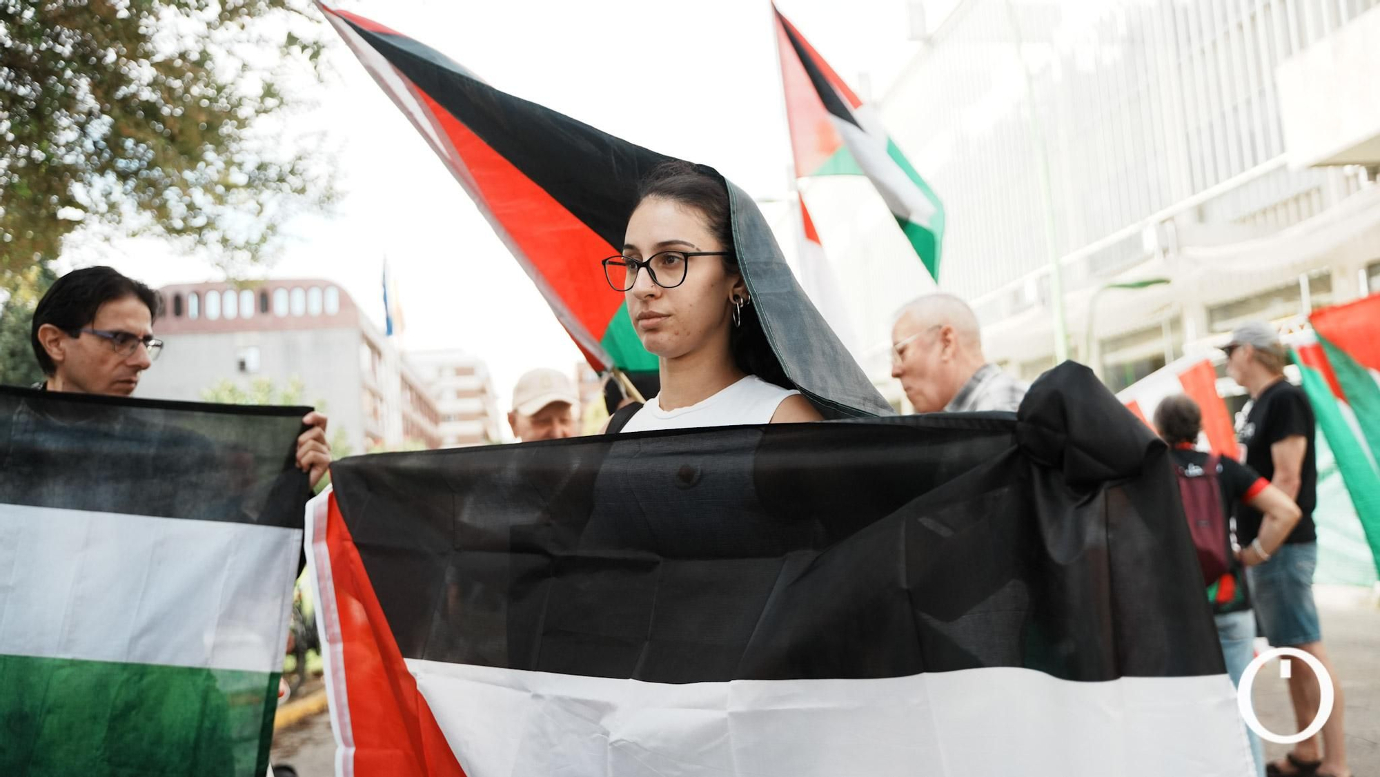 Concentración de las iniciativas solidarias con Palestina de Córdoba.