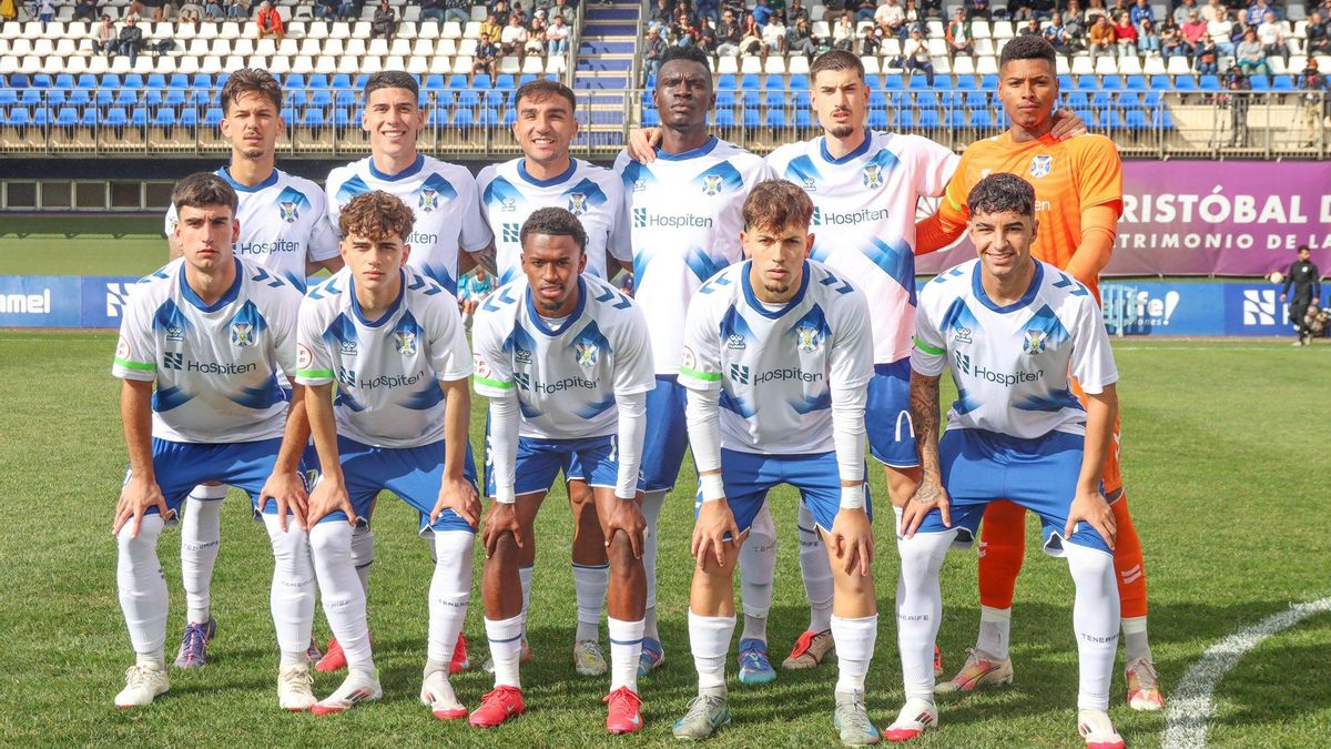 Alineación del Tenerife B en el último compromiso ante el Illescas