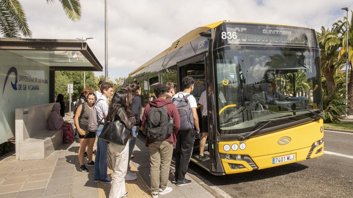 Guaguas Municipales refuerza las conexiones con el Campus de Tafira durante la PAU