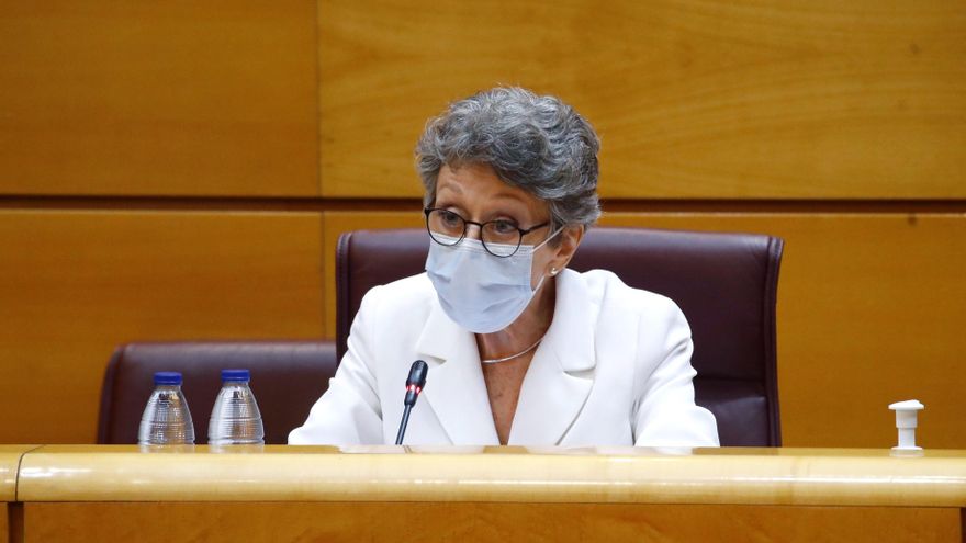 La administradora provisional de RTVE, Rosa María Mateo. EFE/Ballesteros/Archivo