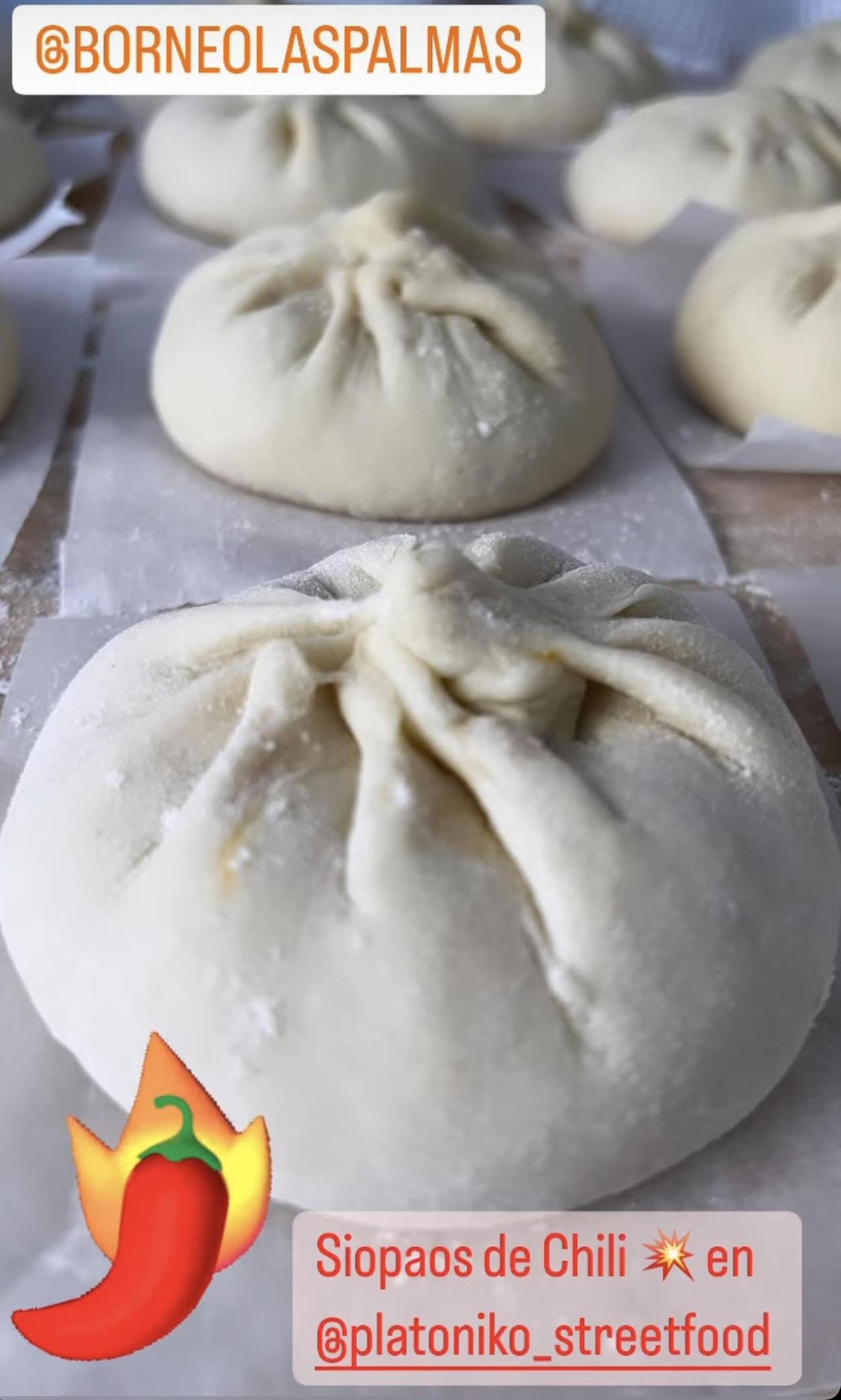 Siopao Platóniko listos para ser cocinados