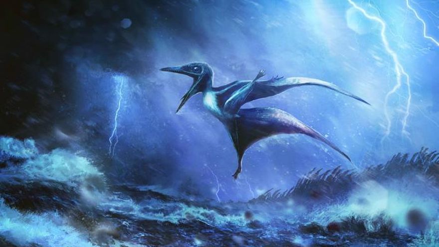 La violenta tormenta que acabó con dos crías de pterosaurios pero que revela un hallazgo aún mayor