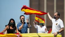 Ortega Smith llama "acomplejado" a Cs por criticar a Vox y reivindica el ambiente festivo de las protestas