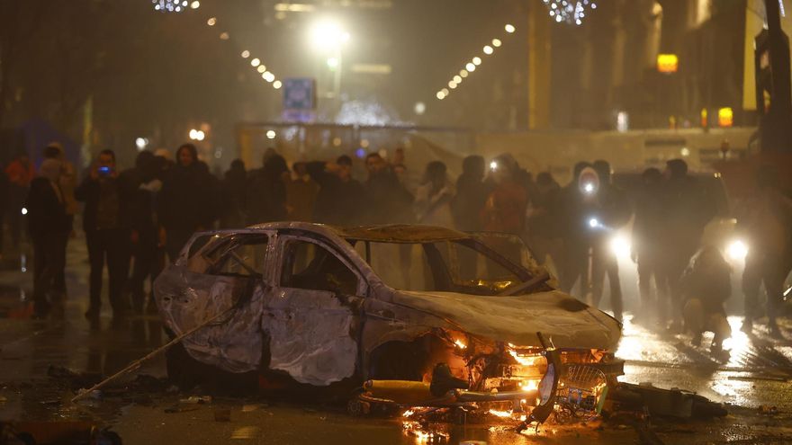 La derrota de Bélgica ante Marruecos generó graves disturbios en Bruselas