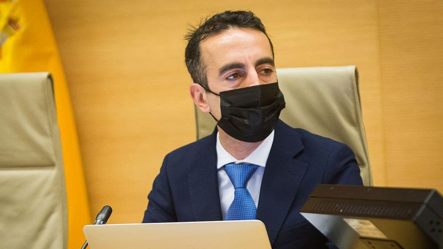 El magistrado Manuel Ruiz de Lara, durante su comparecencia en el Congreso.