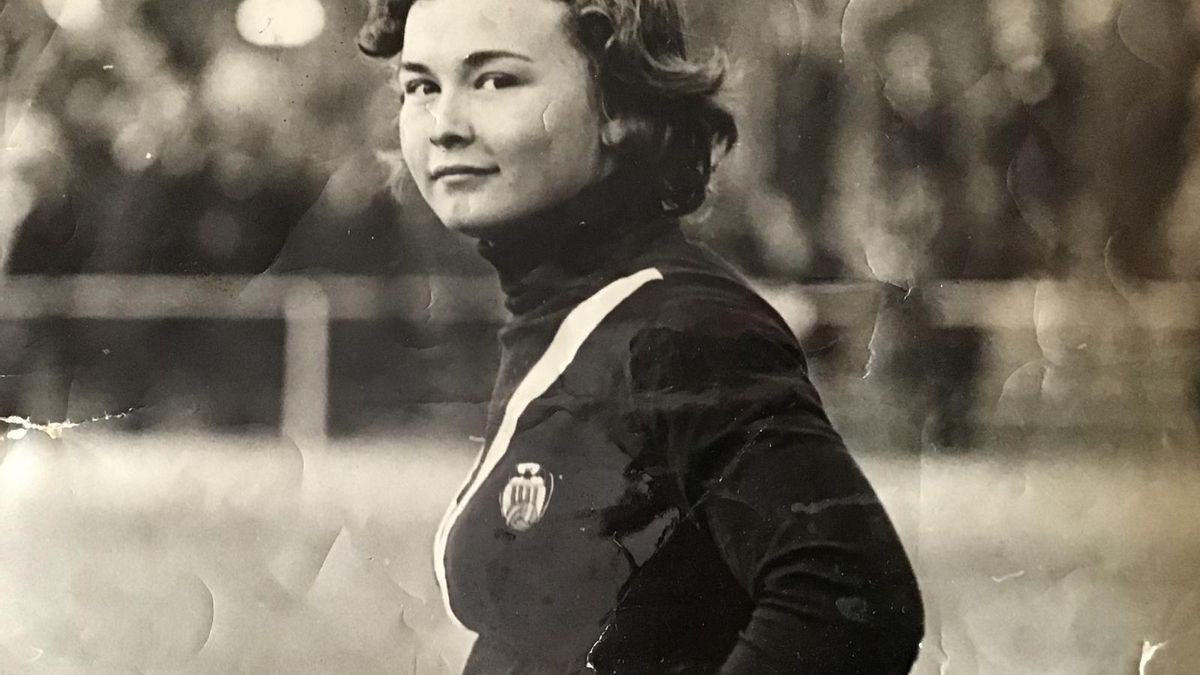 Carmen Arce 'Kubalita', la portera de la selección española, en una imagen de los años 70