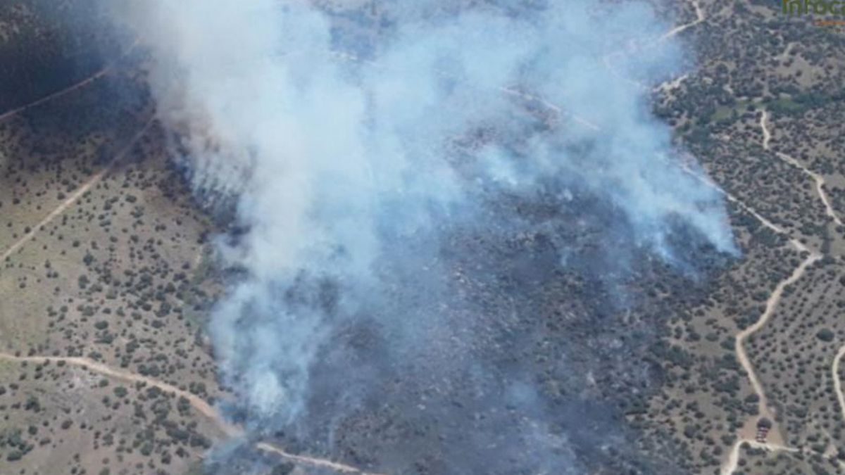 Se desata un incendio forestal junto a la academia de infantería de Toledo, en nivel 1 y tráfico regulado en dos carreteras