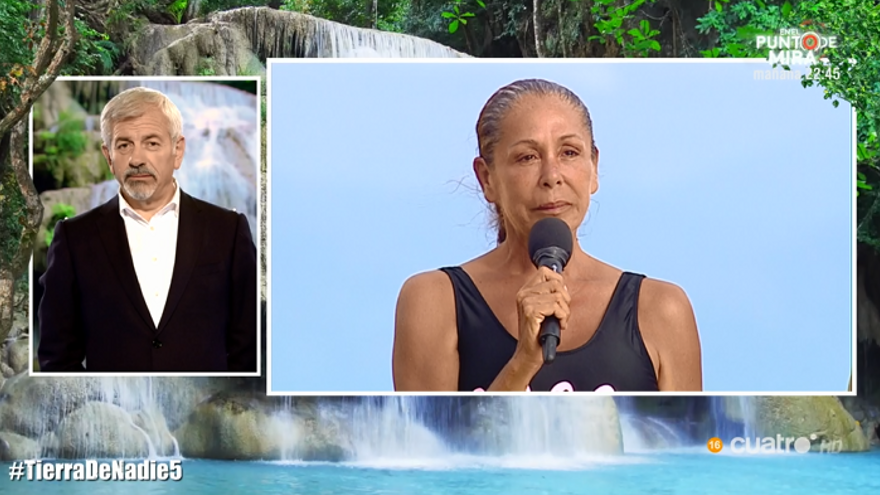 Carlos Sobera habla con Isabel Pantoja