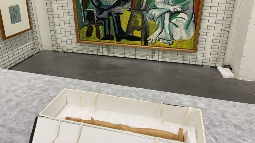 'El pueblo español tiene un camino que conduce a una estrella' (1937) se conserva bajo tierra en el Museo Nacional Centro de Arte Reina Sofía