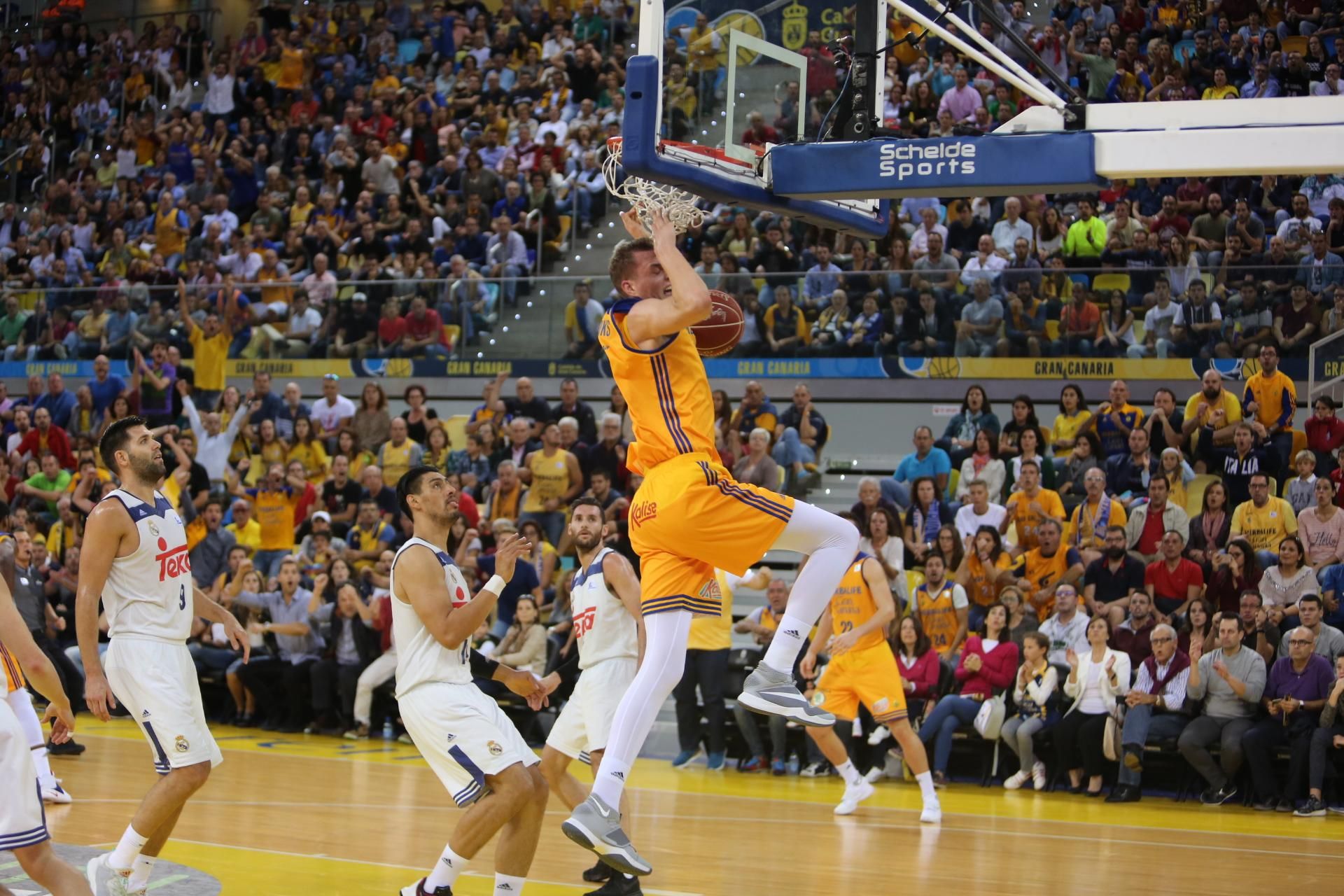 Imágenes del encuentro entre el Herbalife Gran Canaria y el Real Madrid. Alejandro Ramos.
