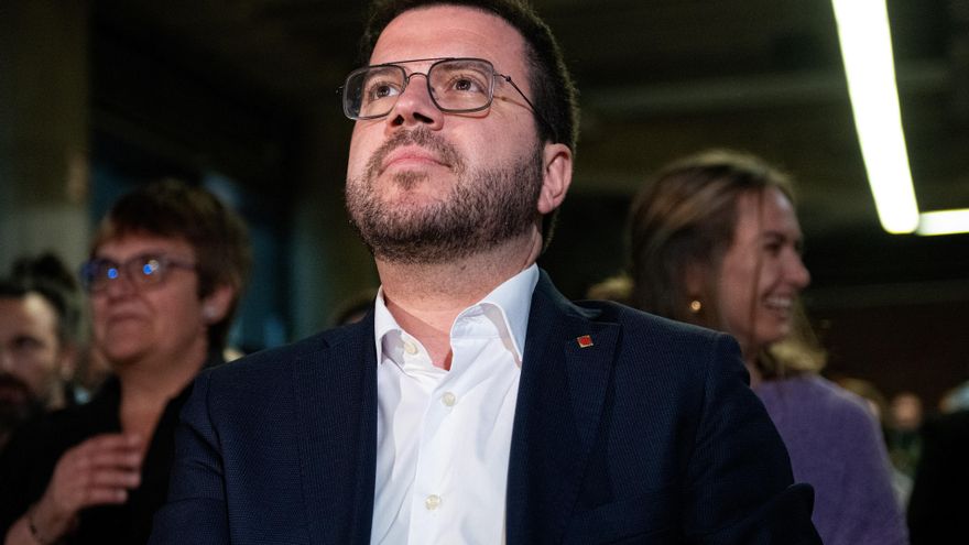 El presidente de la Generalitat y candidato de ERC a la reelección, Pere Aragonès.