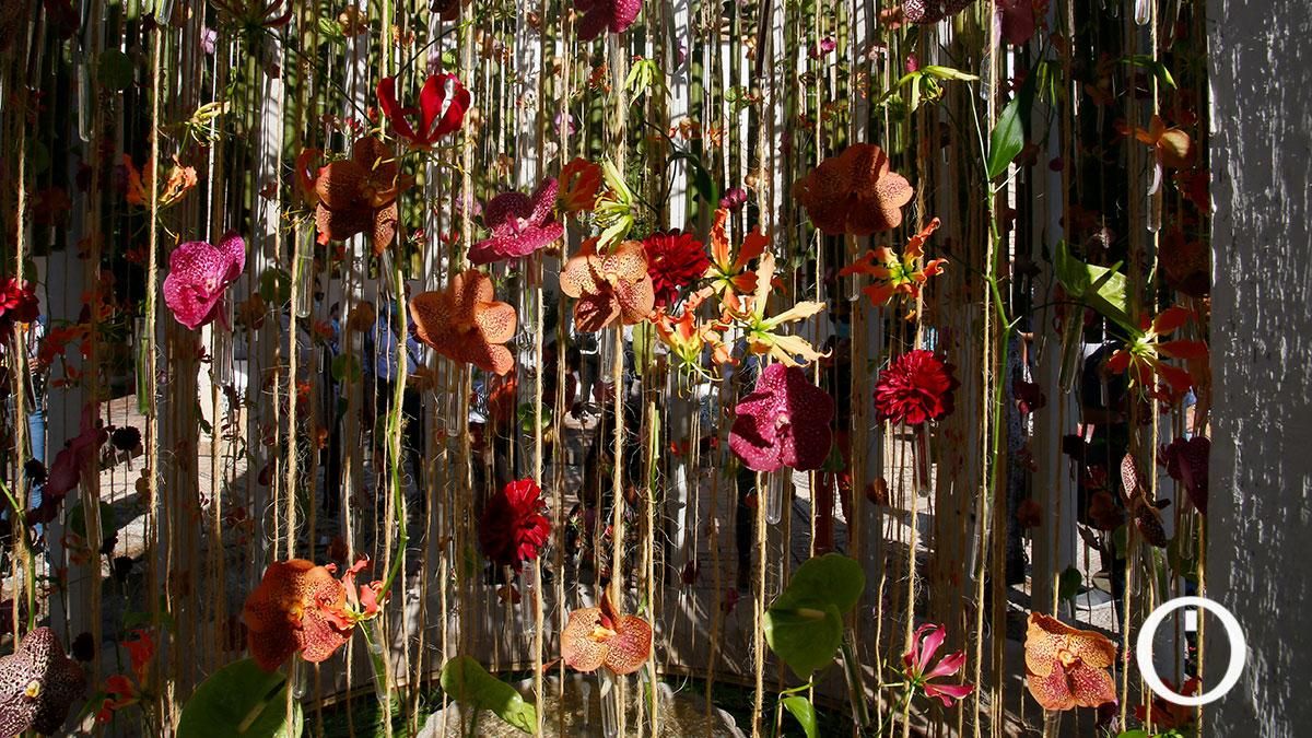 Instalación de Flora 2021 en el Palacio de Viana