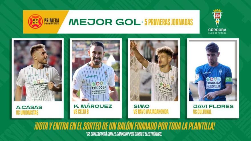 ¿Cuál es para ti el mejor gol del inicio de temporada del Córdoba CF?