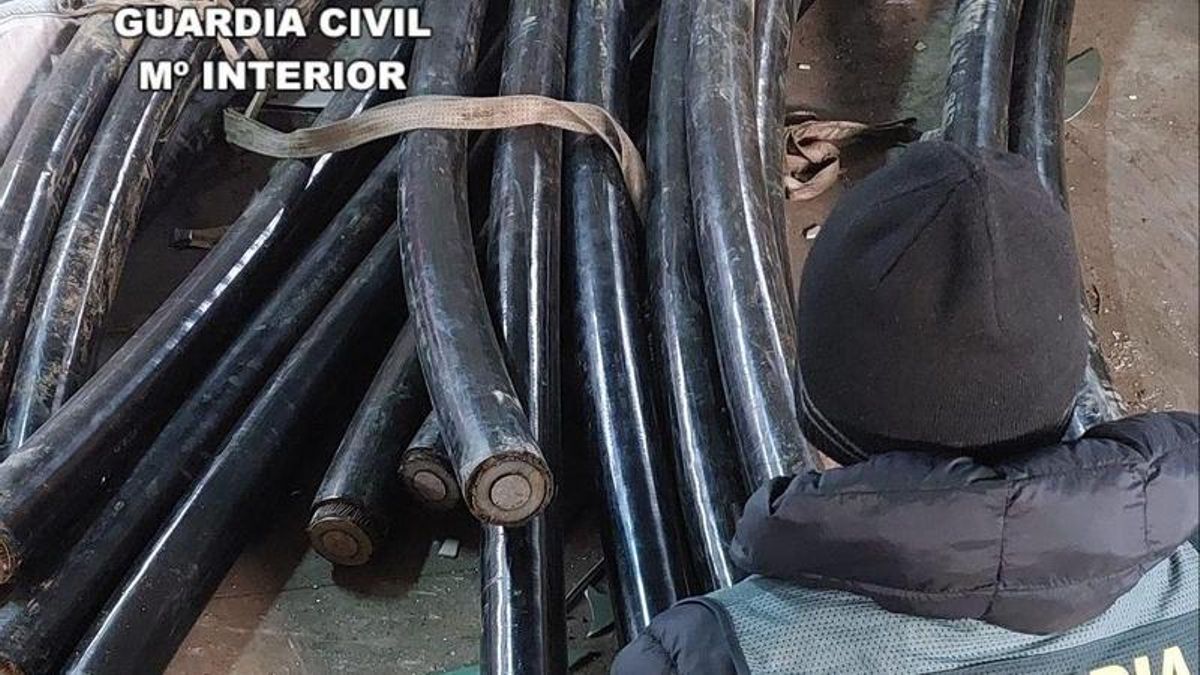 Cuatro investigados por el robo de cables de cobre del 'Nudo de Vilecha' valorados en 24.000 euros