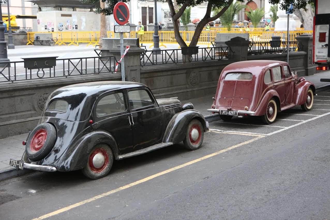 Rodaje de 'Allied' en Las Palmas de Gran Canaria. (ALEJANDRO RAMOS)