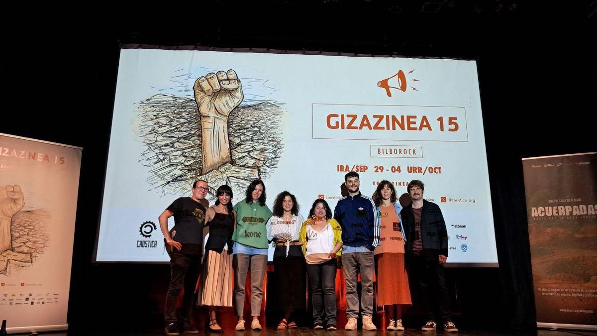 Presentación en Bilbao de la película 'Acuerpadas', con sus protagonistas