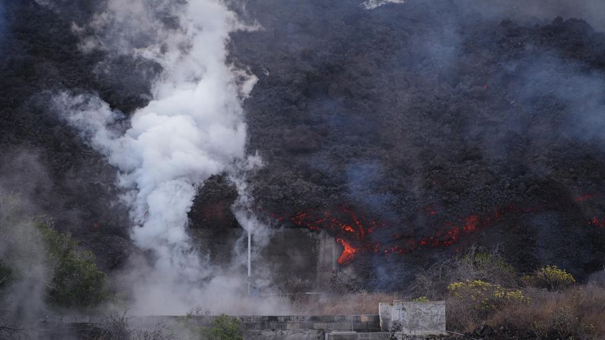 Avance de la lava en La Palma.