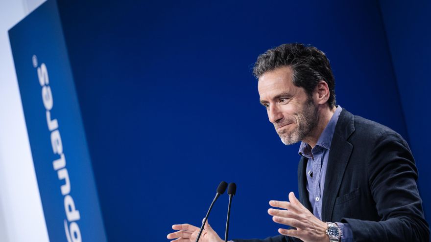 Archivo - El portavoz del PP y vicesecretario de Cultura y Sociedad Abierta, Borja Sémper, ofrece una rueda de prensa posterior a la reunión del Comité de Dirección del Partido Popular, en la sede nacional del PP, a 9 de octubre de 2023, en Madrid (España