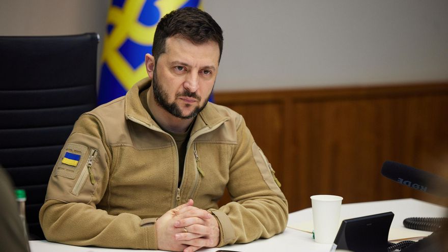 El presidente de Ucrania, Volodímir Zelenski, en una fotografía del pasado miércoles. EFE/EPA/UKRANIAN PRESIDENTIAL PRESS SERVICE