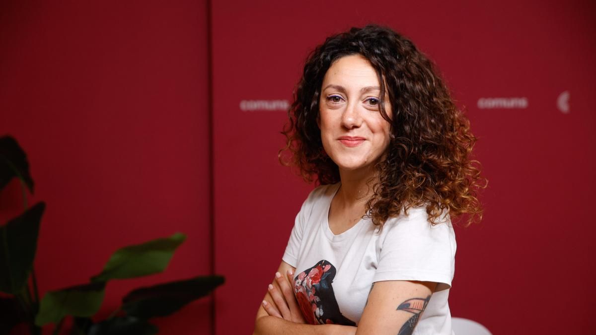 Aina Vidal, fotografiada en la sede de los Comuns de Barcelona