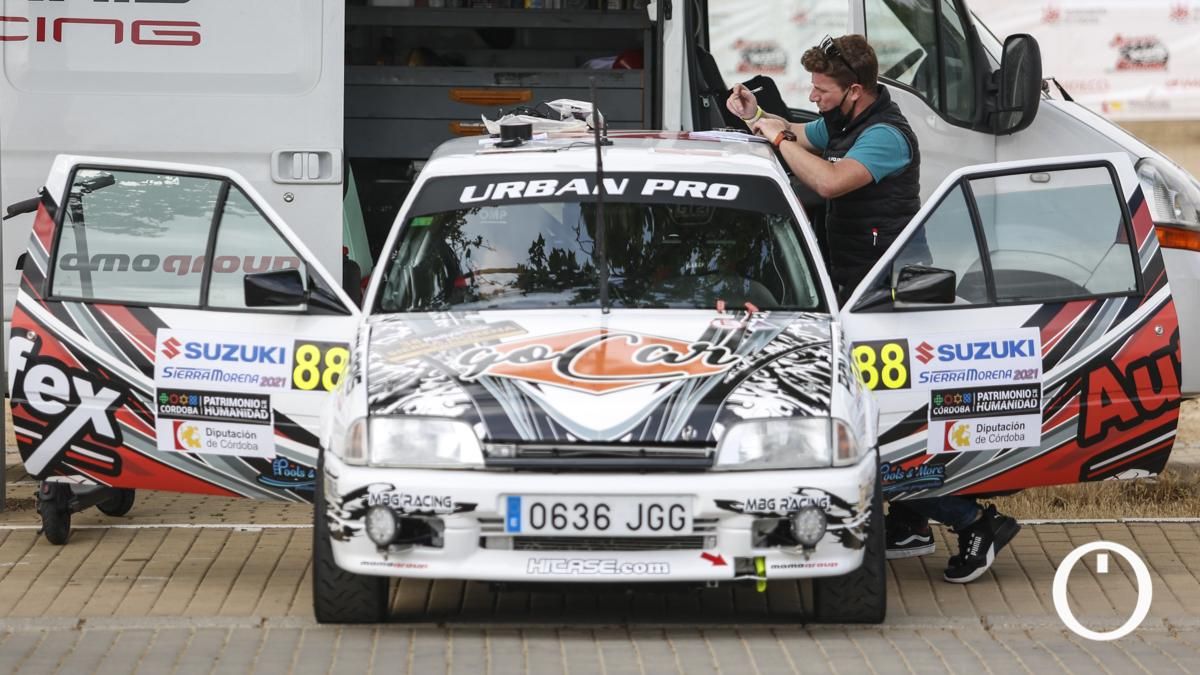 Parque cerrado del XXXVIII Rallye Sierra Morena