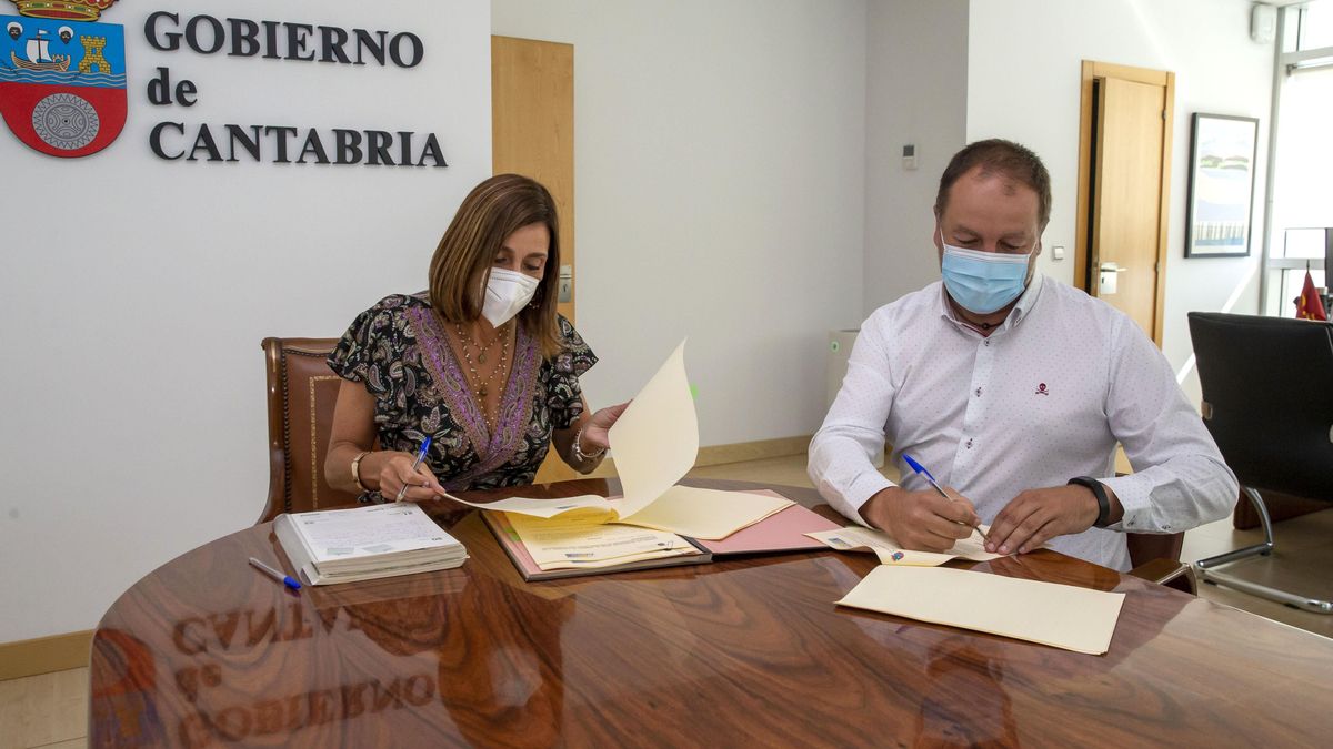 La Consejera De Presidencia Firma Un Nuevo Convenio De Colaboración En Materia De Emergencias Y Protección Civil Entre El Gobierno Regional Y La Asociación De Excavadores De Cantabria (AEXCA)
