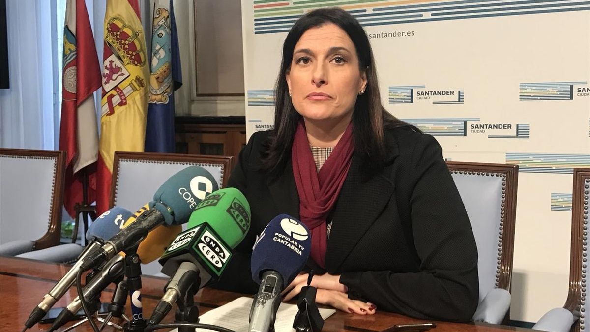 Gema Igual en una rueda de prensa en el Ayuntamiento