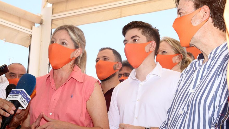 Ana Martínez Vidal y Juan José Molina en la convivencia de San Pedro del Pinatar