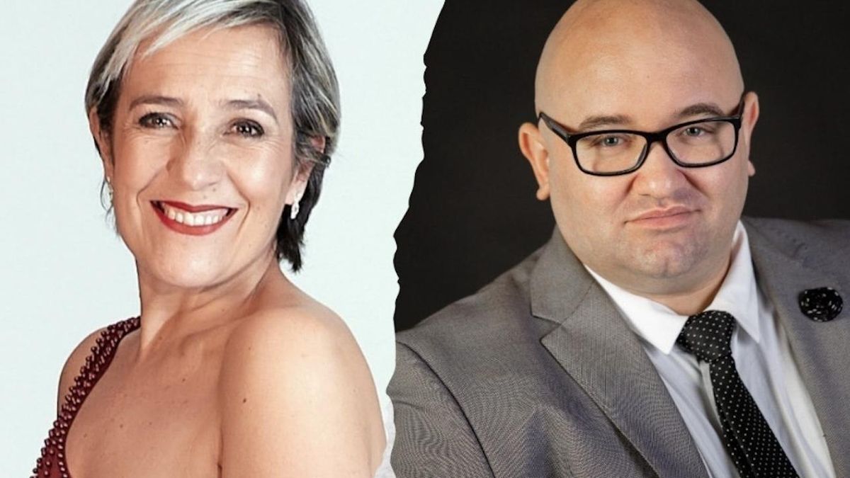 Candelaria González y Javier Hernández  (imagen del cartel del VII Festival Felipe Vargas de Los Benahoare)