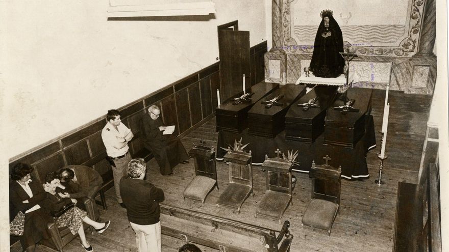 Asesinados cuatro Guardias Civiles, en Marquina, en un bar, mientras comían en 1980