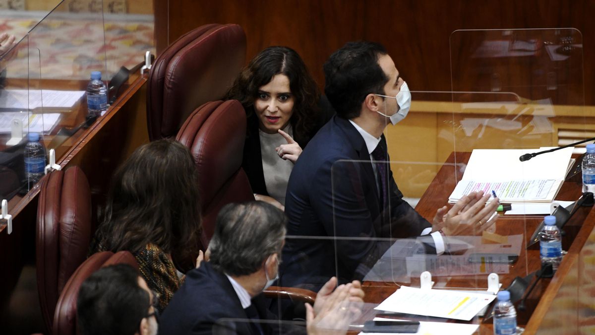 La presidenta de la Comunidad de Madrid, Isabel Díaz Ayuso