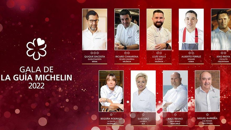 Chefs de la Gala Guía Michelin 2022