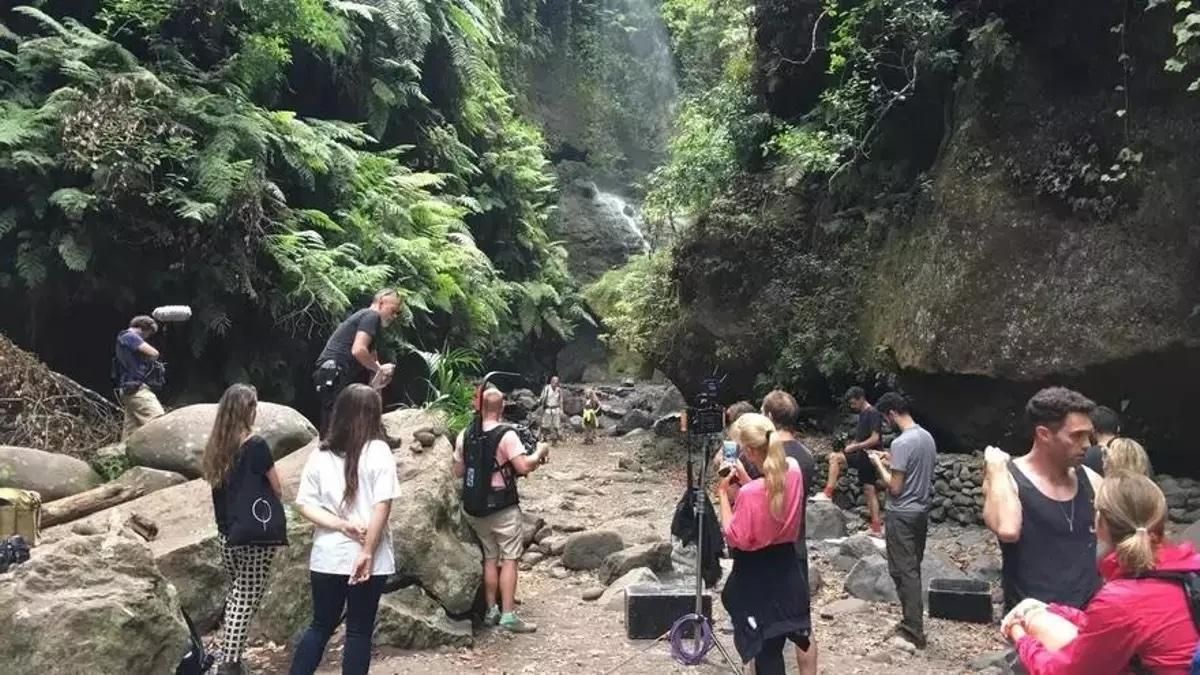 Imagen de archivo de un rodaje en el bosque de Los Tilos, en el municipio de San Andrés y Sauces.