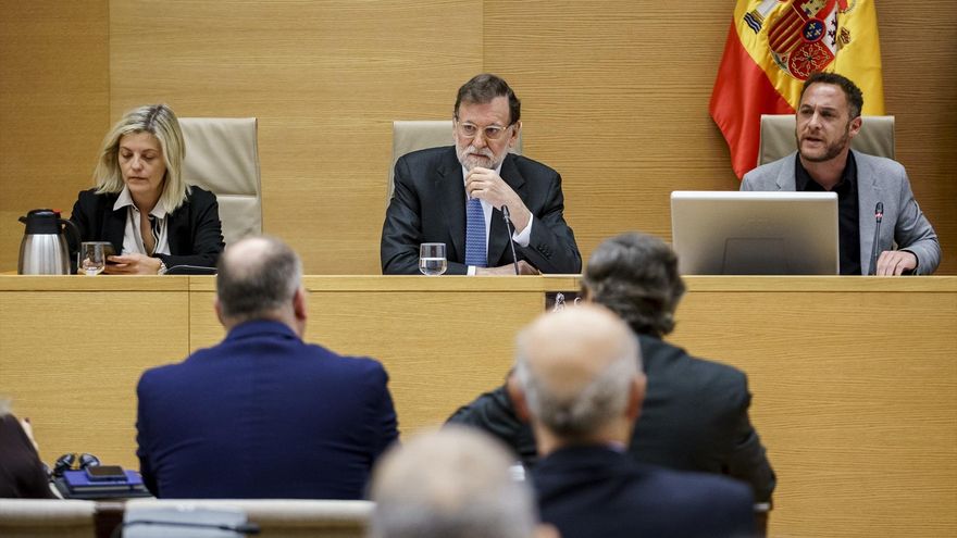 El expresidente del gobierno, Mariano Rajoy, comparece en la comisión de Investigación sobre la denominada "Operación Cataluña"