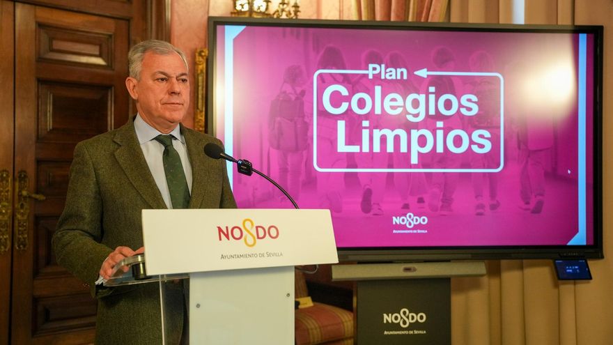 José Luis Sanz, en la presentación del Plan Colegios Limpios.